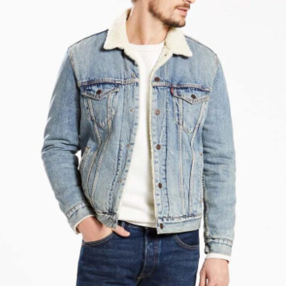 Levi's‎ Type III Sherpa Trucker Jacket Men's Size Small - Picture 1 of 4